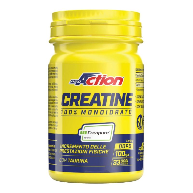 ProAction Creatine 100 compresse - integratore di creatina per sportivi