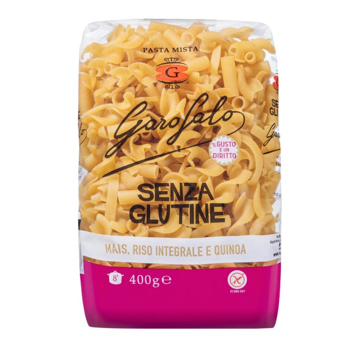 Garofalo pasta mista 400 g - pasta di semola Senza Glutine, 180g di grano duro formato misto Garofalo pasta mista 400 g - pasta di semola Senza Glutine, 180g di grano duro formato misto