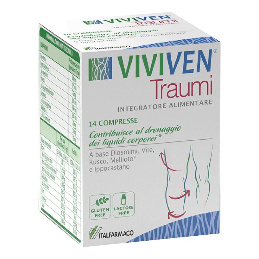 Viviven Traumi 14 compresse - integratore per traumi e contusioni Viviven Traumi 14 compresse - integratore per traumi e contusioni