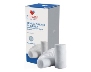 Benda F Care Orlata 7x500 cm - benda orlata per fasciature e sostegno articolare
