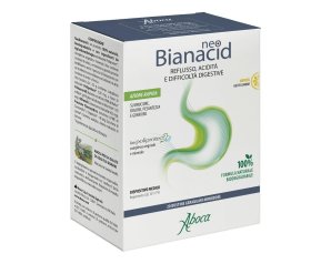 Aboca Neobianacid Gusto Limone Dispositivo Medico Acidità Reflusso Difficoltà di Digestione Apparato Gastrointestinale 20 Bustine