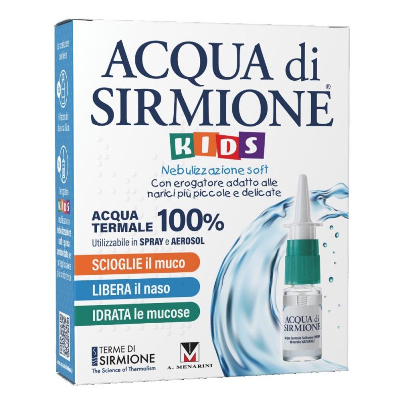 Acqua di Sirmione KIDS Spray Nasale Soft, 6 Flaconcini Da 15ml Acqua di Sirmione KIDS Spray Nasale Soft, 6 Flaconcini Da 15ml
