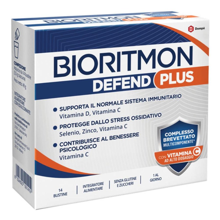 Bioritmon Defend Plus 14 Bustine – integratore per sistema immunitario e benessere psicologico Bioritmon Defend Plus 14 Bustine – integratore per sistema immunitario e benessere psicologico