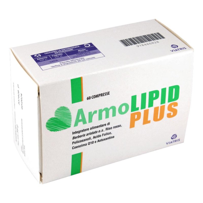 Armolipid Plus 60 compresse - formulazione potenziata per colesterolo e trigliceridi Armolipid Plus 60 compresse - formulazione potenziata per colesterolo e trigliceridi