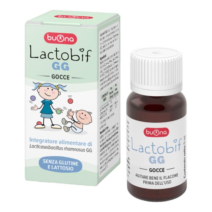 Buona Lactobif GG fermenti lattici vivi per bambini e lattanti senza glutine e lattosio 5 ml Buona Lactobif GG fermenti lattici vivi per bambini e lattanti senza glutine e lattosio 5 ml