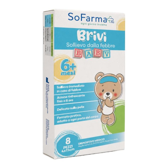 Brivi sollievo febbre 8 pezzi Brivi sollievo febbre 8 pezzi