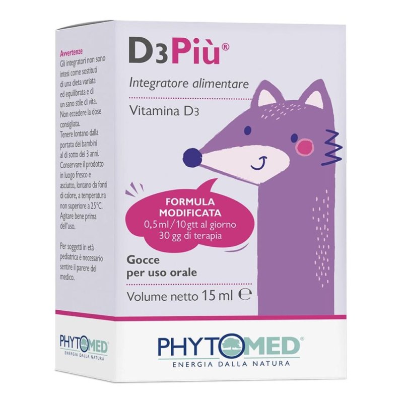 D3piu gocce 15 ml D3piu gocce 15 ml
