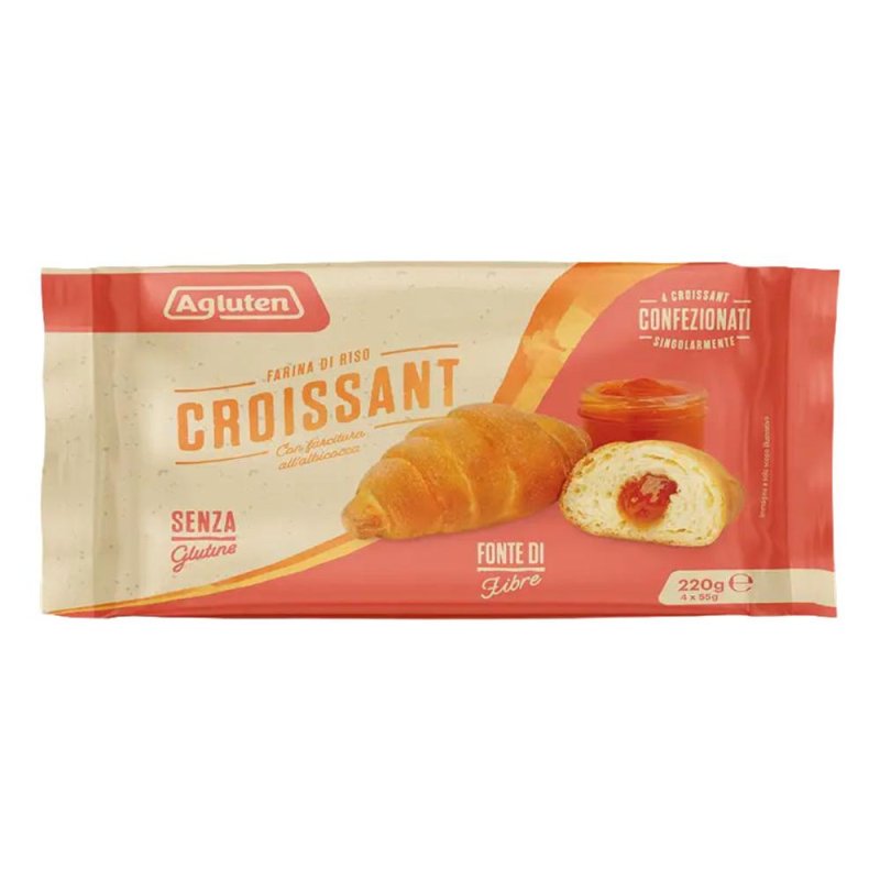 AGLUTEN Croissant Albicocca 4x55g senza glutine