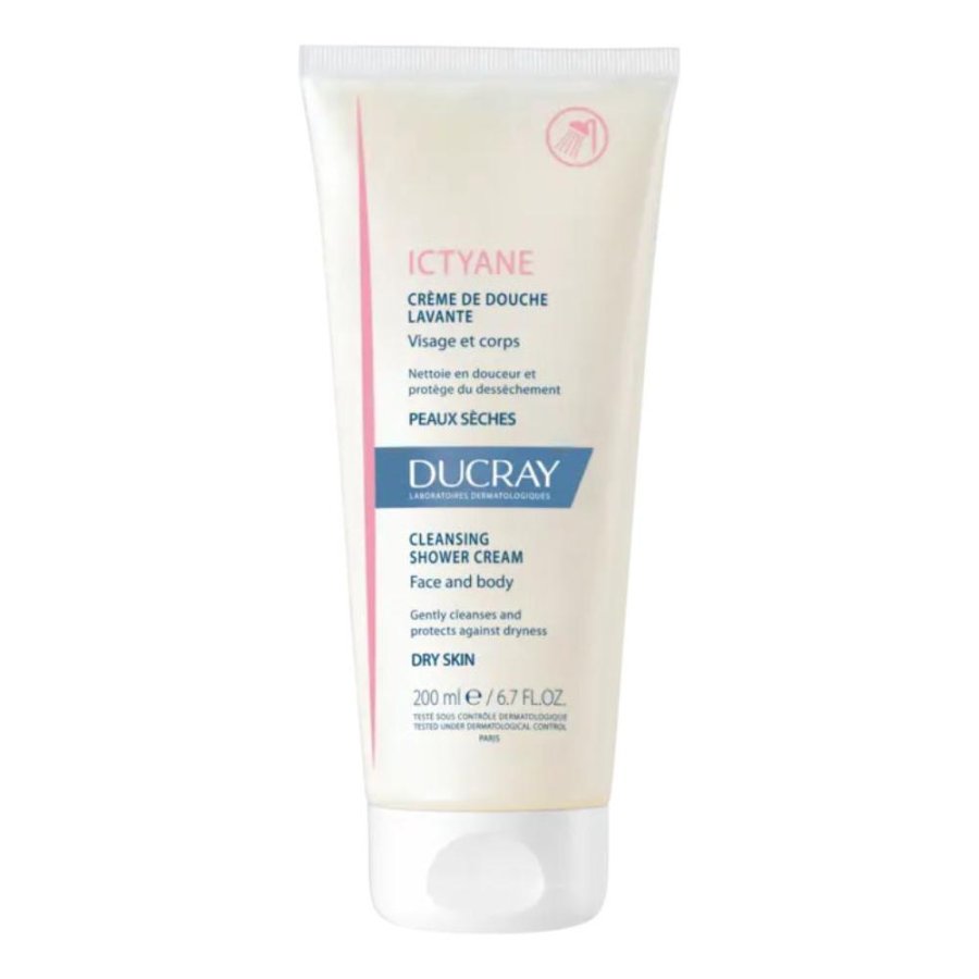 Ducray Ictyane crema detergente viso e corpo per pelle secca 200 ml Ducray Ictyane crema detergente viso e corpo per pelle secca 200 ml