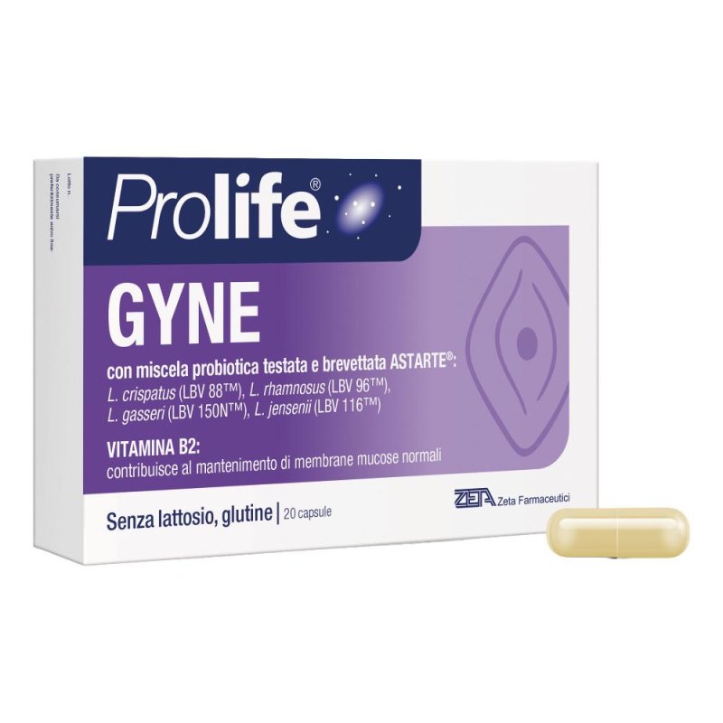 Prolife gyne fermenti lattici per il benessere intimo femminile 20 capsule