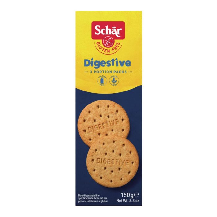 Biscotti Digestive Senza Glutine 3 x 50 g SCHAR