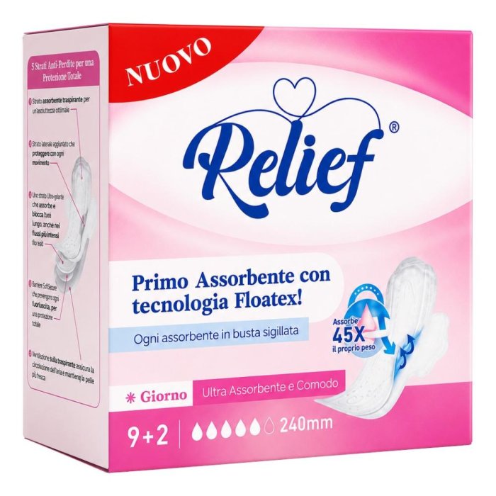 RELIEF ASSORBENTI GIORNO 11PZ