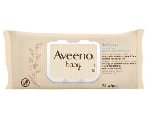 Aveeno Lenitivo Idratante Baby Salviettine Detergenti Delicate Lenitive 72 Pezzi