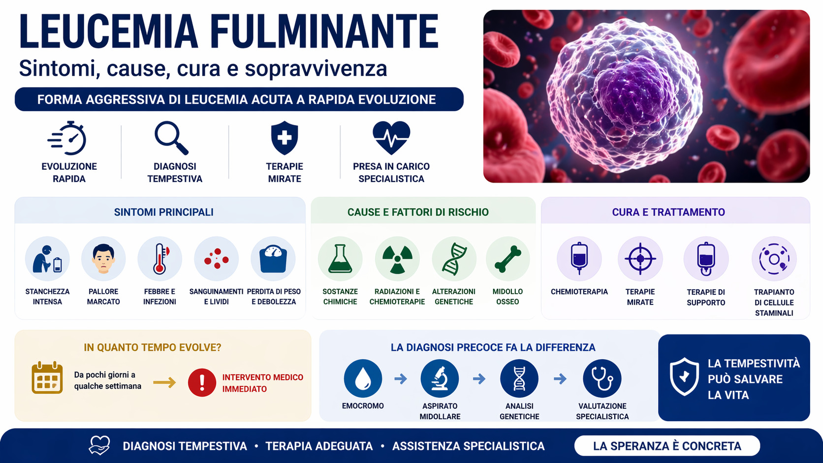 Leucemia fulminante: sintomi, cause, cura, sopravvivenza e tempi di ...
