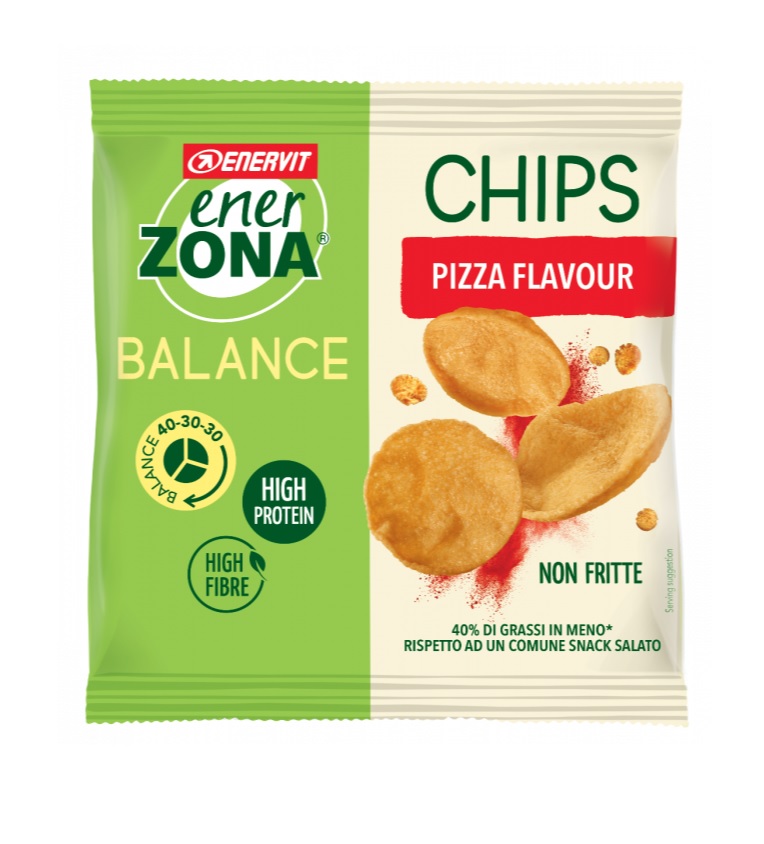 Enerzona Chips 40-30-30 Gusto Pizza 1 Bustina da 23 Grammi
