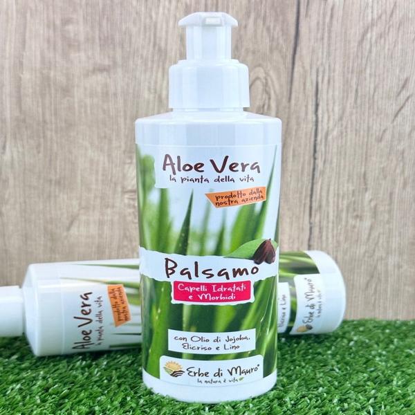 Balsamo aloe vera 200 ml - balsamo idratante allaloe vera per capelli secchi img