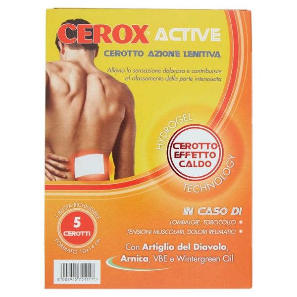 Cerox Active Cerotti a Azione Lenitiva - the Cerotto per Dolori Muscolari e Articolari con Effetto Calmante