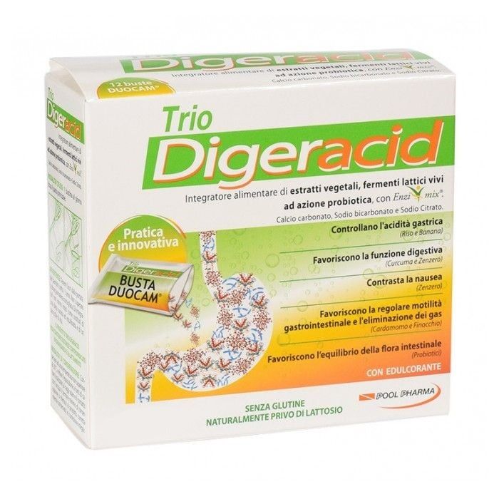 Trio DigerAcid Reflusso PoolPharma 20 Stick