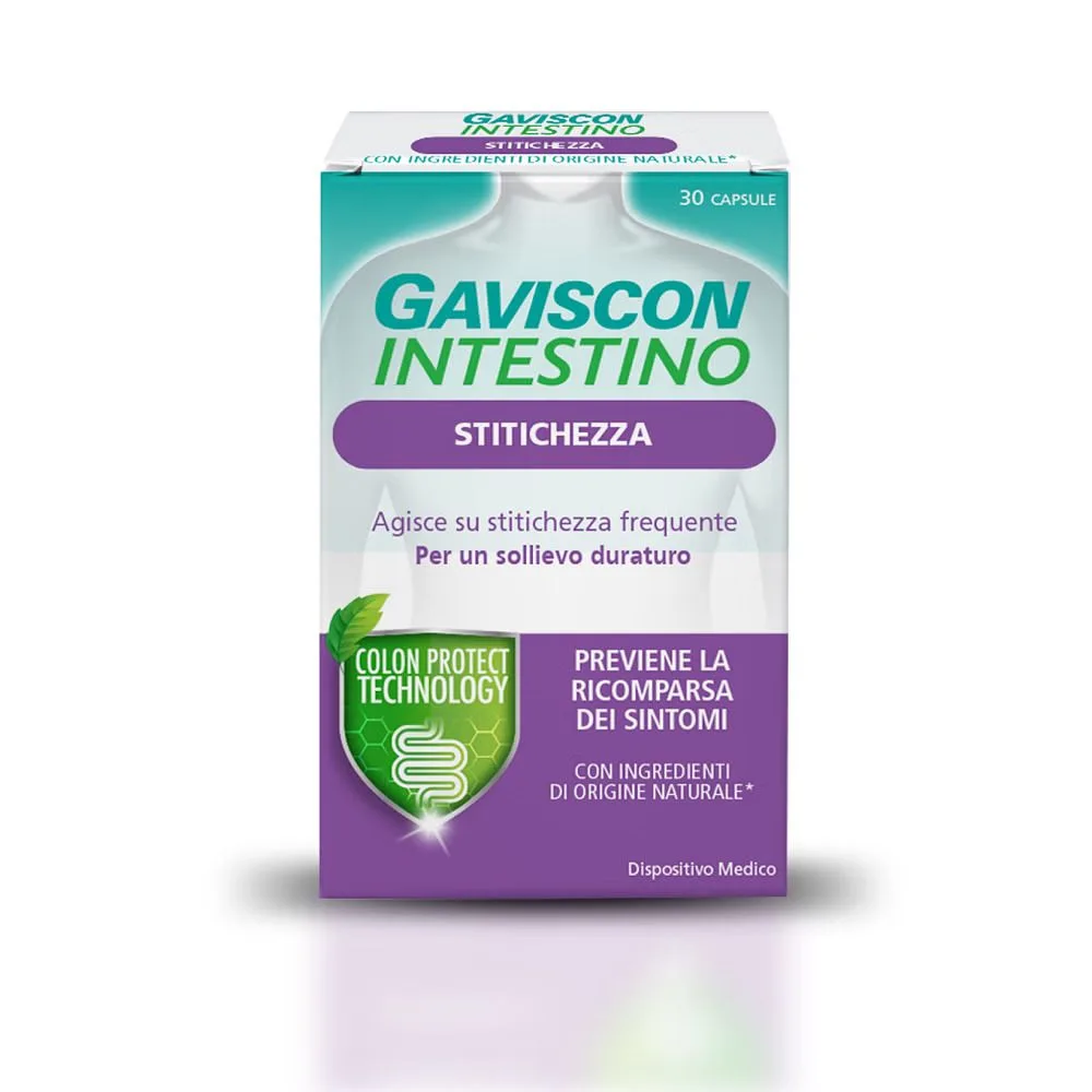Gaviscon intestino stitichezza 30 capsule - sollievo naturale e duraturo