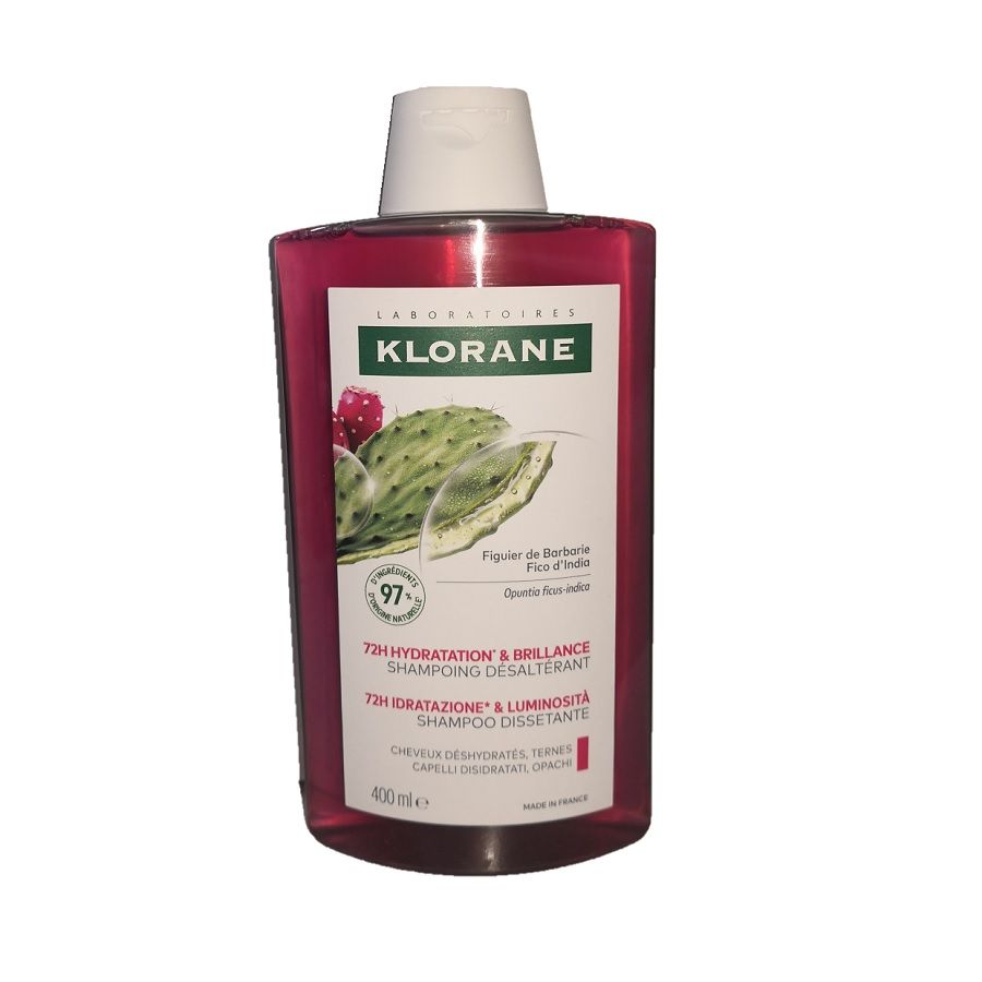 Klorane shampoo al fico d'india 72h idratazione e luminosità 400ml