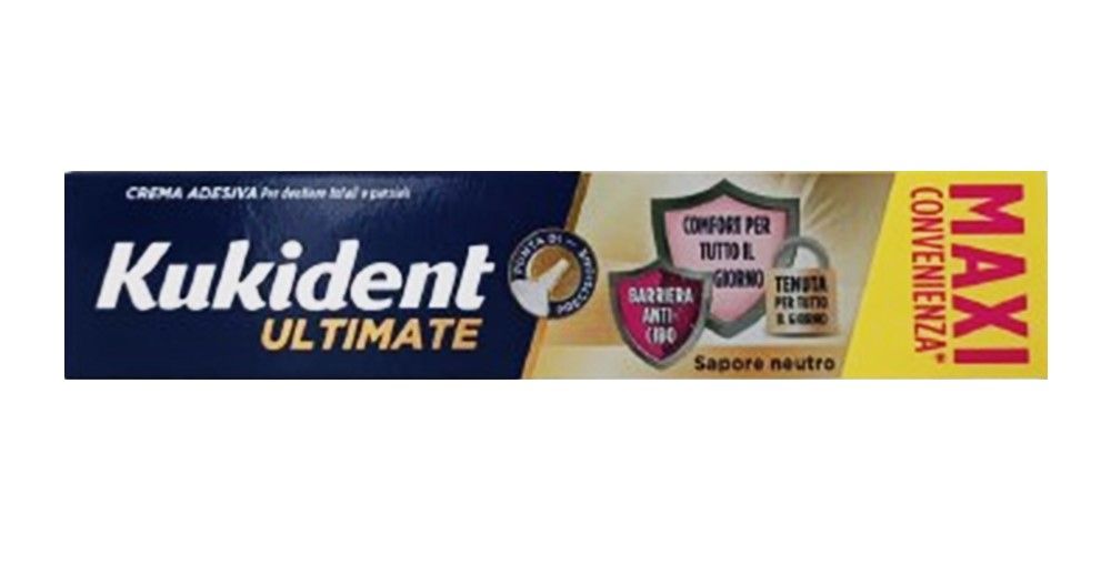 Kukident Ultimate crema adesiva per protesi dentarie sapore neutro 57 grammi