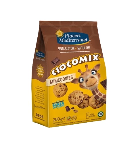 Piaceri Mediterranei - Ciocomix Mini Cookies Senza Glutine Confezione 200 Gr