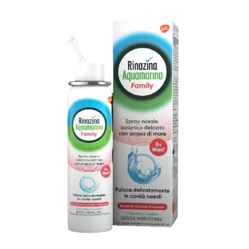 Rinazina Aquamarina Iso Family Promo Decongestionante nasale 100 ml