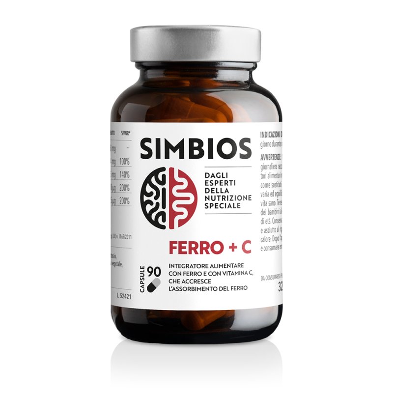 Dr.schar Simbios Ferro + C Integratore per l'Assorbimento del Ferro 90 capsule