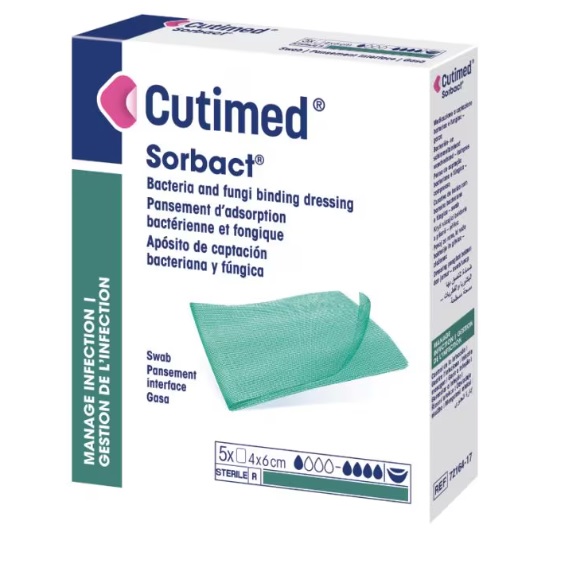 Leukoplast Cutimed Sorbact Medicazione Cm 4x6 5 Pezzi