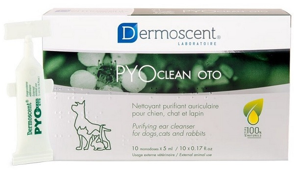 Dermoscent Pyoclean Oto Detergente Orecchie per Cani e Gatti 10 Fiale Monodose da 5 ml img