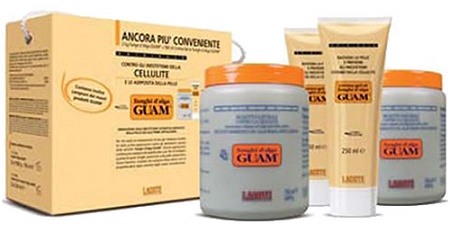 Fanghi Alga Guam Doppia Convenienza (2 vasi da 1 kg + 2 Creme Gel )