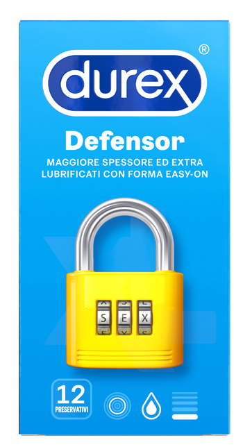 Reckitt Benckiser H.(it.) Profilattico Durex Defensor 12 Pezzi