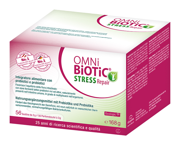 OMNi BiOTiC STRESS Repair integratore probiotici e prebiotici - 56 bustine da 3 g