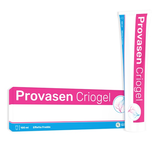 Provasen Criogel 100 ml - gel gambe pesanti effetto freddo con mentolo e vite rossa