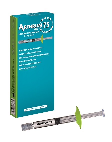 Arthrum 75 - Soluzione viscoelastica sterile per viscosupplementazione articolare - 3 ml
