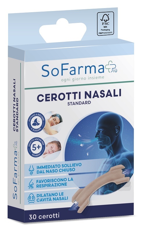 Sofarma+ cerotti nasali standard 30 pezzi
