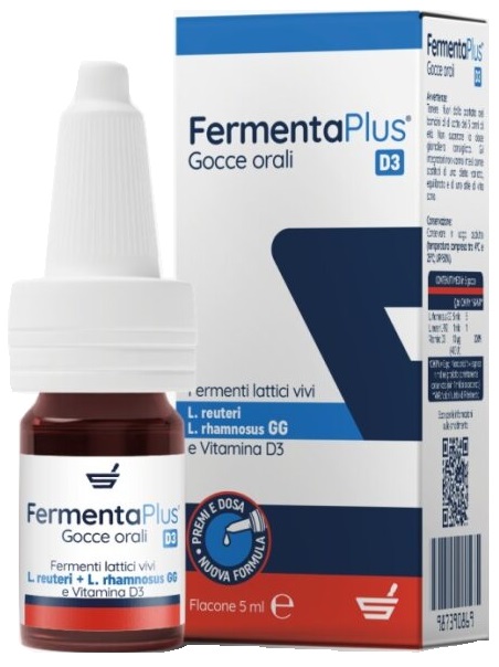 Fermenta Plus D3 Gocce Orali - Integratore Probiotico e Vitamina D3