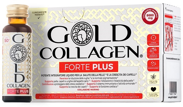Gold Collagen Forte Plus integratore liquido per pelle unghie e capelli 10 flaconcini da 50ml