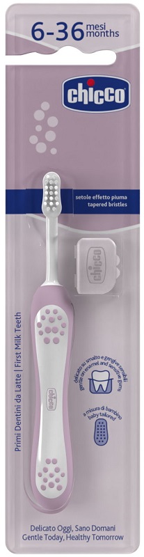 Chicco Spazzolino Primi Denti 6-36 Mesi Lilla