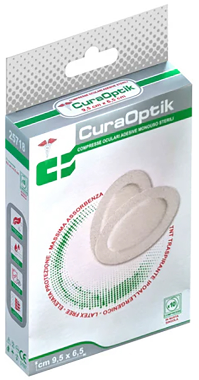 Europtik compressa oculare sterile 10 pezzi - compresse oculari sterili per impacchi sugli occhi