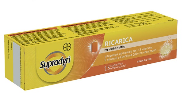 Supradyn Ricarica 15 compresse effervescenti - multivitaminico energetico quotidiano