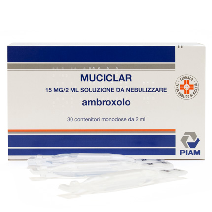 Muciclar 15 Mg/ 2 Ml Soluzione Da Nebulizzare 30 Contenitori Monodose Da 2 Ml
