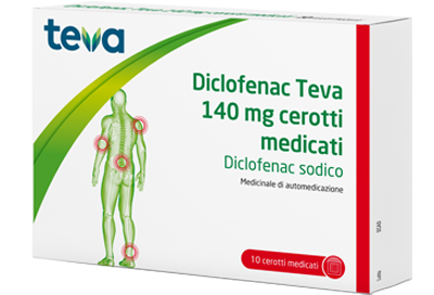 DICLOFENAC 140mg10Cer.Med.TEVA