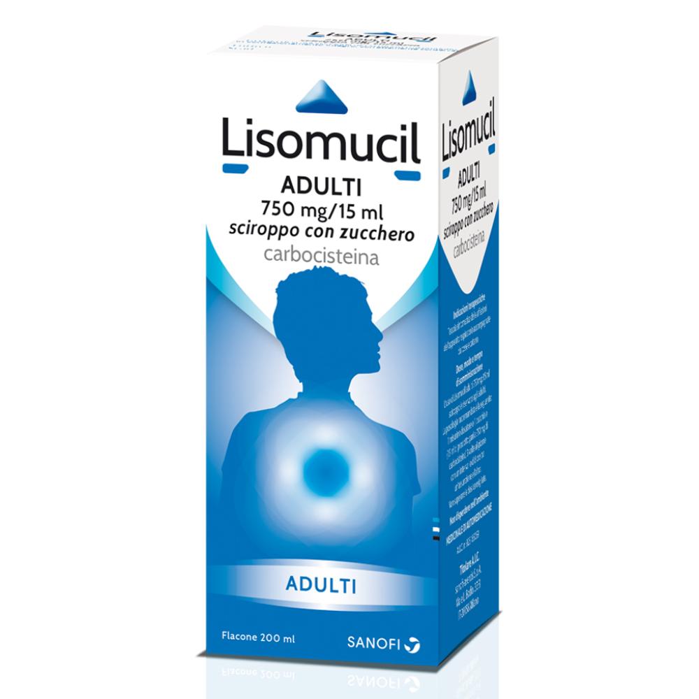 eg spa lisomucil tosse muc 750 mg/15 ml sciroppo con zucchero flacone 200 ml