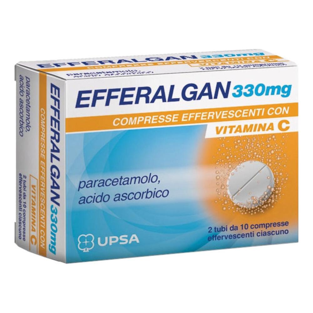 Efferalgan 330 Mg Compresse Effervescenti Con Vitamina C 20 Compresse