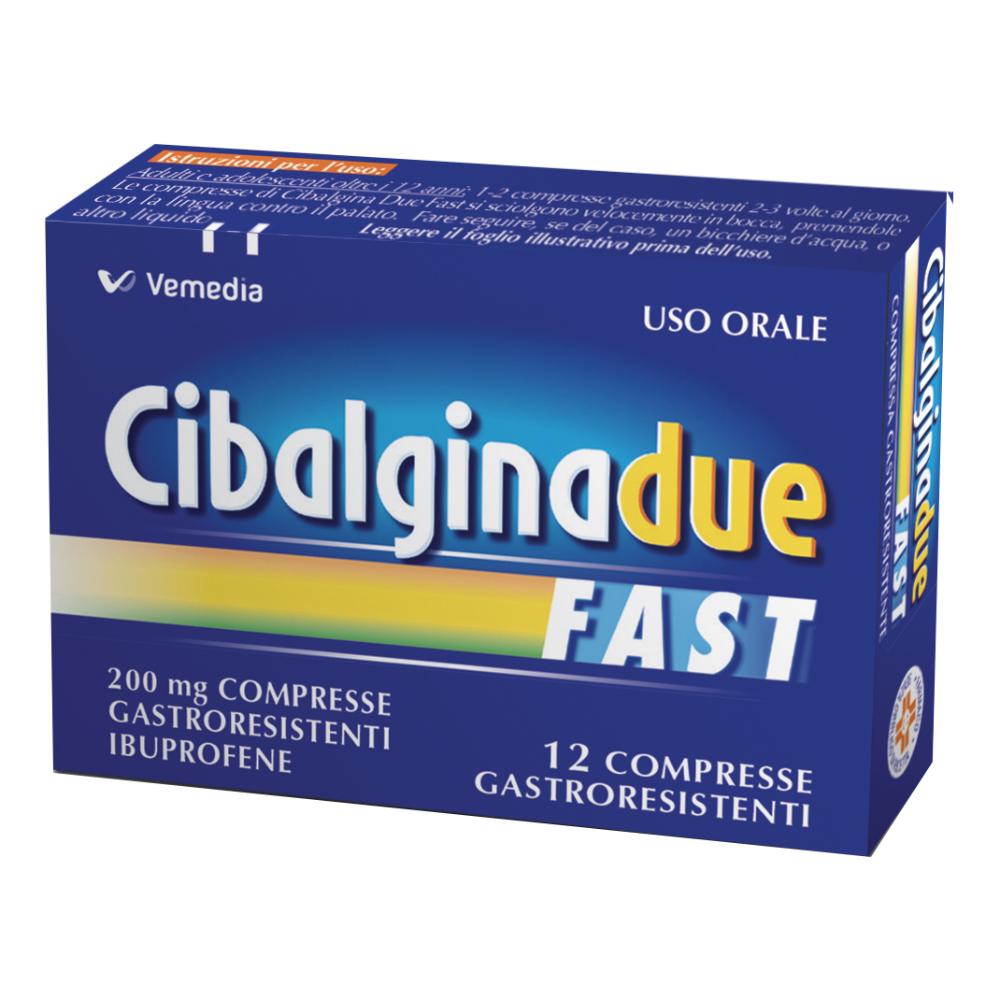 CIBALGINA DUE FAST 12 Cpr