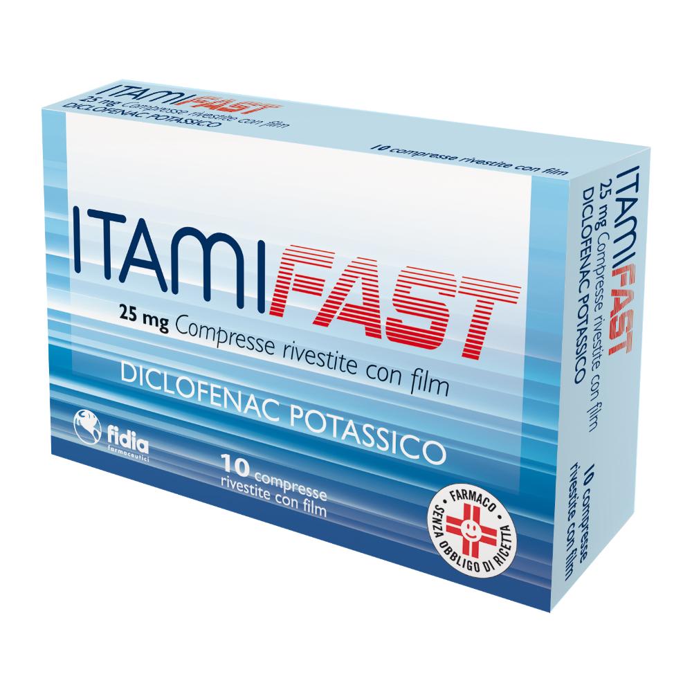 Itamifast 25 Mg Compresse Rivestite Con Film 10 Compresse In Blister Pa/Pvc/Al