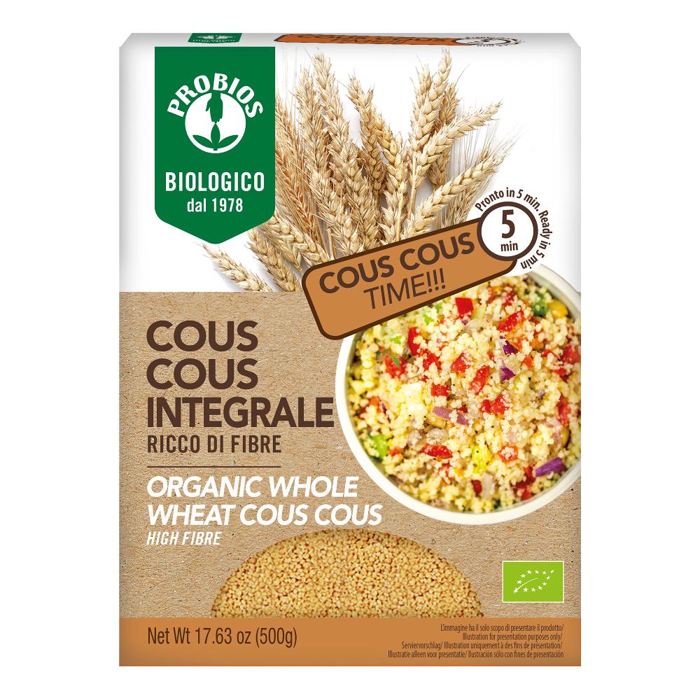 Cous cous integrale 500 g - Couscous preparato con semola di grano duro