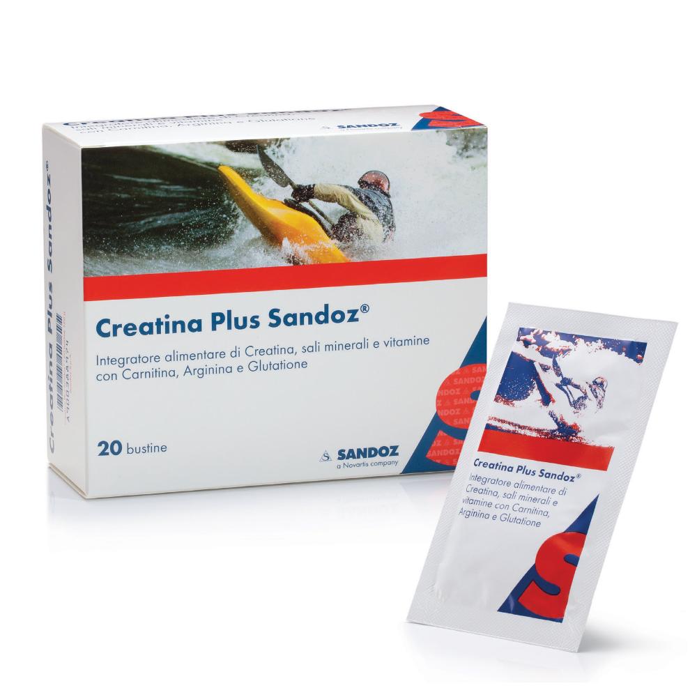 Creatina Plus Sandoz Integratore Alimentare Creatina Carnitina 20 Bustine