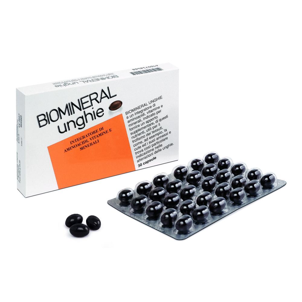 Biomineral Unghie Integratore Alimentare Unghie Deboli 30 Perle